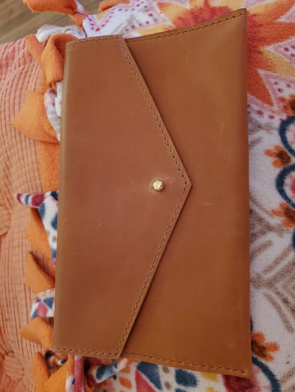 Parker Clay Tan Envelope Leather Wallet